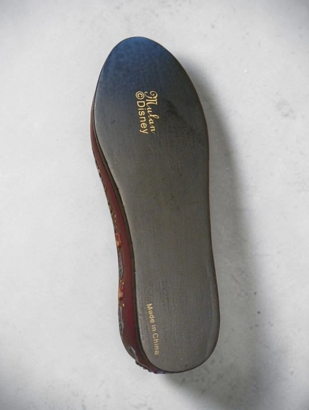 Vintage Mulan Decorative Ceramic Little Shoe